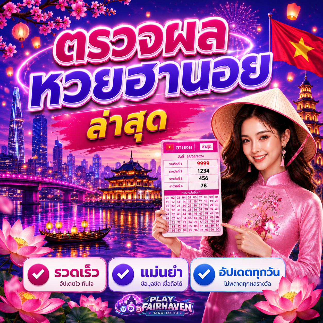 ผลหวยฮานอยวันนี้